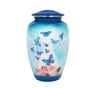 Urnes de crémation papillon pour cendres humaines Grandes mini urnes de crémation en aluminium pour adultes Urnes funéraires souvenirs pour cendres - Product Image 6