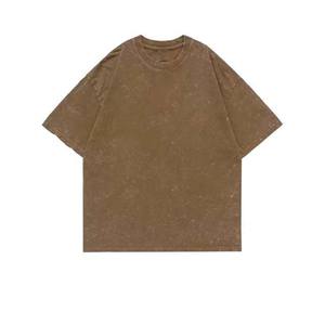 Camiseta de lavado ácido Vintage para hombre 100% algodón patrón de peso pesado estampado Ringer-tamaño adulto - Product Image 5