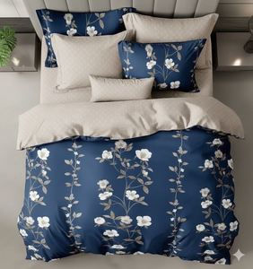 Juego de Ropa de Cama de 3 Piezas de Microfibra 100% Orgánica, Moderna, Estampada, de Lujo, 100 Hilos, Tamaño King, Sábanas Ajustables Suaves y Frescas - Product Image 2