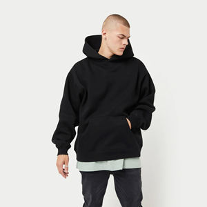 เสื้อฮู้ดกีฬาแบบหนาพิเศษสำหรับฤดูหนาว น้ำหนัก 445 กรัม ผ้าฟลีซกันน้ำ ปักลาย พิมพ์ดิจิทัล มีกระเป๋า ไม่มีเชือกผูก ปรับแต่งได้ - Product Image 1