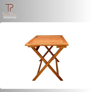Acacia <b>Garden</b> Furniture <b>Foldable</b> <b>Table</b> <b>for</b> Kitchen Villa Courtyard Hotel Dining Leisure Outdoor Restaurant Use- VietNam - Product Image 4