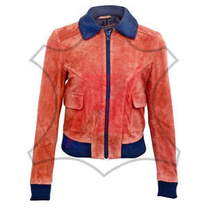 แจ็คเก็ตหนังกลับผู้หญิงรุ่นใหม่มาแรง สไตล์สตรีทแวร์สั่งตัดได้ ระบายอากาศดี ขายดี - Product Image 1