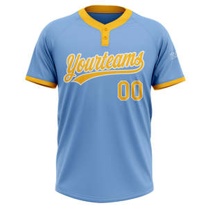 Maillots de baseball/softball personnalisés OEM 100% polyester Impression par sublimation Respirant Séchage rapide Options de taille plus Unisexe Adulte - Product Image 2