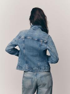 Prima Mujeres Rasgado Chaquetas de mezclilla Fabricantes Casual Elegante Prendas de abrigo Proveedores Moda Vendedores Ropa al por mayor - Product Image 3