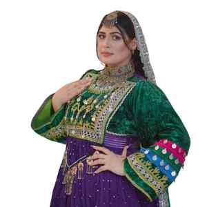 เดรสยาวเท่าเข่าของผู้หญิงเดรสแบบดั้งเดิมพิมพ์ลายดอกไม้ทันสมัยสำหรับงานแต่งงานและงานปาร์ตี้ - Product Image 4