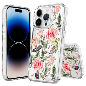 เคสใสแบบไฮบริดพรีเมียมสำหรับ iPhone 18 Pro Max และ iPhone 17 Pro Max พร้อมลายตกแต่ง # 2 - Product Image 1