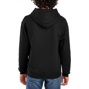 Sudaderas con capucha de algodón polar de gran tamaño para hombre con logotipo personalizado de alta calidad con cordón de talla grande - Product Image 2