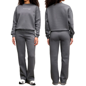 Conjunto de Sudadera con Capucha y Pantalones Deportivos con Cierre y Lavado Ácido Perfect Industry 2026, 550 g/m², 100 % Algodón, Conjunto Deportivo para Mujer con Cierre - Product Image 4