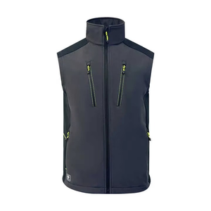 Chaleco Softshell para hombre Chaleco básico barato con bolsillo en el pecho - Product Image 1