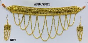 ชุดชิกทองเหลืองชุบทองดูน่ารักปรับได้เครื่องประดับอาหรับสไตล์คลาสสิกโซ่เชื่อมโยง - Product Image 1