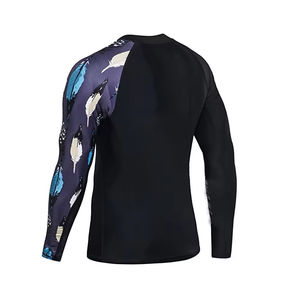 Vente en gros 2026 – Prix d'usine – Rashguards internationaux légers et extensibles pour hommes avec logo imprimé numériquement – Prix raisonnable - Product Image 6