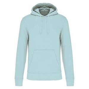 เสื้อฮู้ดดี้แบบยูนิเซ็กซ์ สีฟ้าอ่อน ผ้าฝ้ายฟลีซ 100% เป็นมิตรกับสิ่งแวดล้อม ทรงปกติ ใส่ได้ทุกฤดู  พร้อมสกรีนข้อความและโลโก้ตามสั่ง - Product Image 1