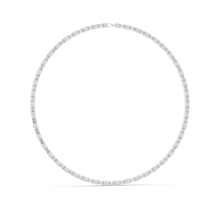 สร้อยคอเพชรแล็บโกรว์ 18.446 กะรัต ทรงกลมและทรงบาแกตต์ ทอง 18KT, 14KT, 18KT  ทองคำขาว ทองคำเหลือง ทองคำโรสโกลด์ หรูหรา สวยงาม - Product Image 5