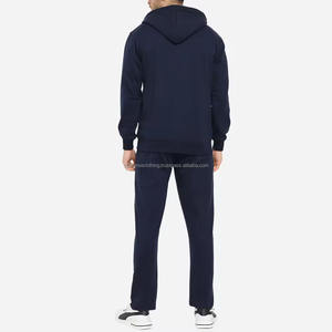 ชุดวอร์มซิปผ้าฟลีซคอตตอนยืดได้สี่ทิศทาง ระบายอากาศได้ดี เป็นมิตรกับสิ่งแวดล้อม ไซส์พลัสสำหรับผู้ชาย XL แบบสั่งทำพิเศษ เหมาะสำหรับวิ่งจ๊อกกิ้งในฤดูหนาว - Product Image 4