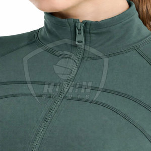 Haut de sport pour femme de qualité supérieure, best-seller, en vente en ligne, couleur unie, coupe ajustée, manches longues, pour la remise en forme en plein air - Product Image 5