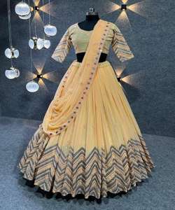 Designer Soie Lehenga Choli avec Broderie Séquence Travail Dupatta Occasion Spéciale Fête Porter Vêtement Ethnique Prix de Gros ApparelGarment - Product Image 1