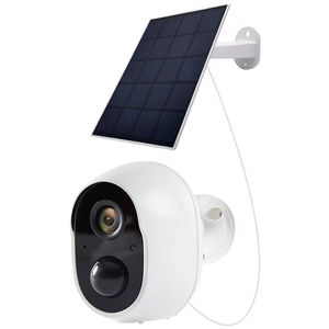 Batería de 5200mAh 3MP Wifi IP Cámara DE SEGURIDAD CCTV inalámbrica Paneles solares para exteriores Audio bidireccional para garaje Jardín Material plástico - Product Image 1