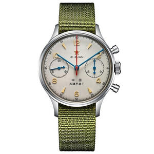 <span class=keywords><strong>Orologio</strong></span> Cronografo al Quarzo da <span class=keywords><strong>Uomo</strong></span> Stile <span class=keywords><strong>Classico</strong></span> da Pilota <span class=keywords><strong>Orologio</strong></span> da Polso Design Vintage Aeronautico Cinturino in Pelle Impermeabile di Lusso Business - Product Image 1