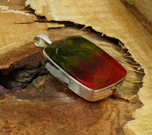 Pendentif en argent sterling 925 avec quartz pastèque, pierre précieuse facettée faite à la main, bijou élégant, cadeau pour femme - Product Image 5