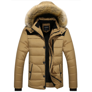 Chaqueta acolchada con cremallera personalizada para hombre, abrigo cálido de invierno, chaqueta de burbujas con capucha para exteriores OEM, ropa informal - Product Image 4