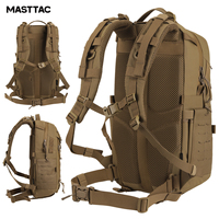 Sac à dos tactique modulaire robuste en nylon 500D de 40L, imperméable, pour voyages, randonnées, camping, ordinateur portable, avec système MOLLE et fermetures YKK