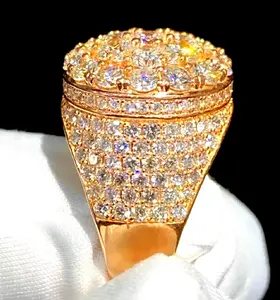 แหวนหมั้นเงินแท้ 925 ประดับโมอิสซาไนต์ทรงเหลี่ยม 3.50 กะรัต แบบวินเทจ - Product Image 4