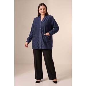 Suéter de punto grande Fitilli, color azul marino - Product Image 5