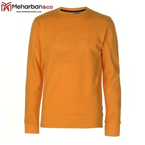 Sweat-shirt ras du cou à manches longues, couleur unie, brillant, avec manchons côtelés et ourlet, fait d'un tissu souple - Product Image 4