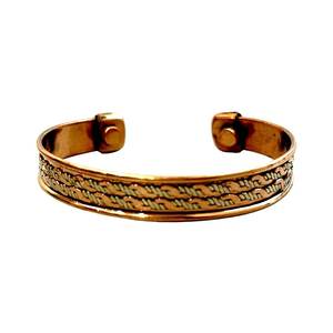 Copper Hammered Vintage Eco-Friendly Antique Copper Plated <b>Cuff</b> <b>Bracelet</b> for Unisex <b>Fashion</b> Gift - Product Image 2