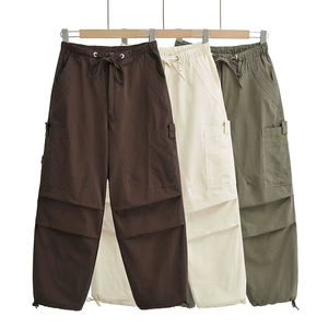 Pantalones Deportivos Estilo Cargo para Mujer, Corte Holgado con Múltiples Bolsillos, para Uso Casual, Gimnasio y Actividades al Aire Libre - Product Image 1