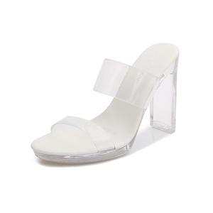 Sandalias de Tacón Alto de Moda para Mujer, de Cuero Genuino, Versátiles, Cómodas e Informales - Product Image 1