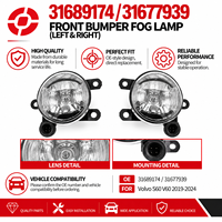 Feu antibrouillard avant gauche à LED, lampe de conduite 31689174 31677939 pour Volvo XC40 S60 V60 V60 Cross Country, pièces d'éclairage automobile