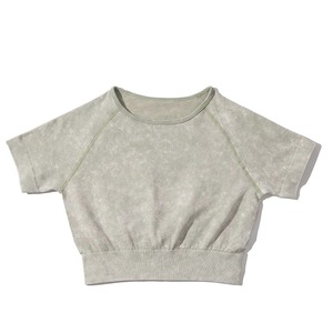 Custom Logo Seamless Yoga Set Women Fitness Sportswear Sports Suits Gym Clothing Workout Clothes High <b>Waist</b> Leggings Crop <b>Top</b> - Product Image 1