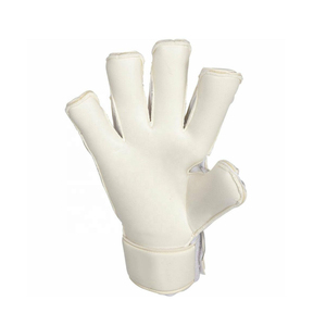 Nouveau modèle Gants de gardien de but en caoutchouc PU de haute qualité Conception personnalisée des doigts Fermeture à bouton Logo personnalisé pour les sports de plein air - Product Image 6