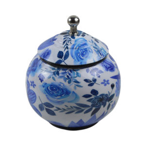 Modern Theme Best Selling Handmade Printed Sugar Pot Glass Cover <b>Kitchen</b> <b>Accessories</b> and Luxury <b>Decoration</b> - Product Image 1