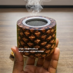 Quemador de Incienso Árabe Artesanal, Quemador de Bakhoor, Éxito de Ventas, Accesorio de Mesa con Forma de Piña de RF Crafts - Product Image 3