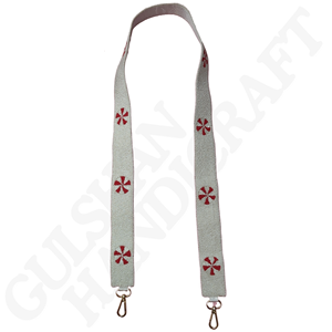 กระเป๋าเงินประดับลูกปัดสปาร์ตันของผู้หญิงสายคล้องกระเป๋าถือโรงเรียนทำจากผ้าฝ้ายแบบปรับได้สีแบบทีม - Product Image 5