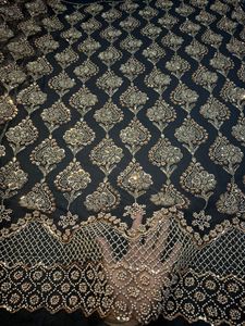 Tela de red de piel con apliques actualizados, resistente al agua e impermeable para el hogar, textiles y confección de vestidos - Product Image 4