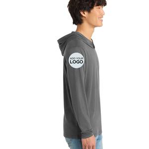 Sweat à capuche pour homme, musculation, léger, en tissu triblend, t-shirt - Product Image 3