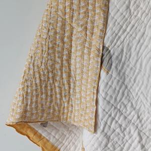 100% algodón Jaipuri bloque estampado acolchado lujo indio Jaipuri bloque estampado edredón Algodón hecho a mano Floral edredón - Product Image 2