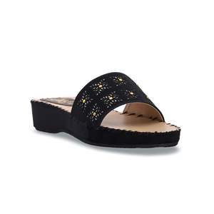 Sandales noires décontractées à talons Softy CL7105 - Product Image 2