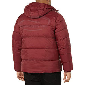 Veste de conception personnalisée OEM manteau d'hiver en duvet avec poche et demi-fermeture éclair veste en duvet du nord pour hommes - Product Image 4
