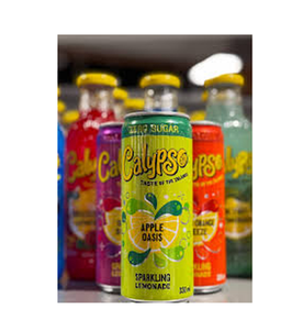 Calypso Apple Oasis Limonade pétillante sans sucre 330ml 24 canettes par carton avec édulcorants Sucralose - Product Image 6