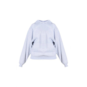 À la mode femmes sweat à capuche uni pull surdimensionné polaire sweat hiver tenue décontracté OEM ODM logo personnalisé usine de vêtements - Product Image 1