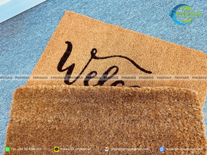 Tapete de Fibra Natural de Coco para Interiores, Tapete Rectangular Marrón de Uso Doméstico - Product Image 4