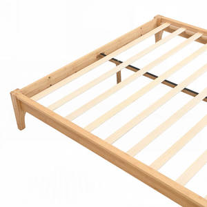 Marco de cama individual ecológico minimalista moderno plataforma de bambú sólido fácil montaje plegable convertible para dormitorios modernos - Product Image 6