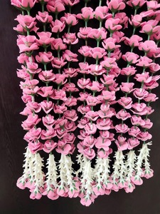 สายกุหลาบดอกไม้ประดิษฐ์พวงมาลัยดอกไม้พร้อมพู่ตกแต่งงานแต่งงานงานปาร์ตี้เทศกาลตกแต่งฉากหลังของตกแต่ง - Product Image 3