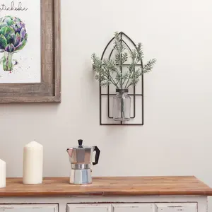 Florero de Tubo de Vidrio y Metal Moderno, Nuevo y Popular en Amazon, Elegante para Decoración de Mesa, Florero de Tubo de Vidrio y Metal - Product Image 5