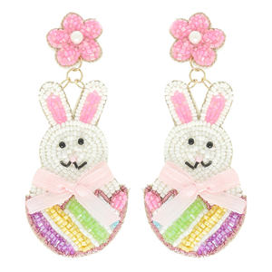 Boucles d'oreilles de festival colorées avec des perles de verre 100% de qualité supérieure et un style brodé à la main parfait pour les tenues traditionnelles et modernes - Product Image 6