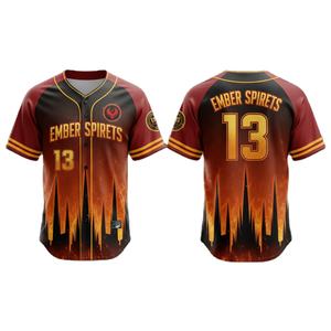 Maillot de baseball personnalisé Nom imprimé OEM sublimé 100% polyester Maillots de baseball bon marché Maillot vierge pour enfants - Product Image 2